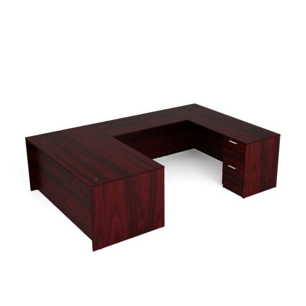 U Shaped Double Pedestal Desk 71X108 - Image 6
