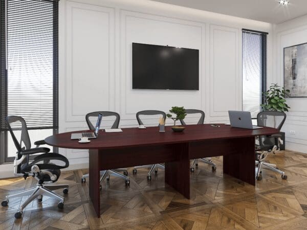 10' Racetrack Conference Table - Image 5