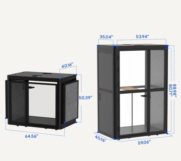 2 Person Office Pod - Rolling Duo QI Series - Image 7