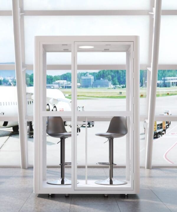 2 Person Office Pod - Rolling Duo QI Series - Image 11