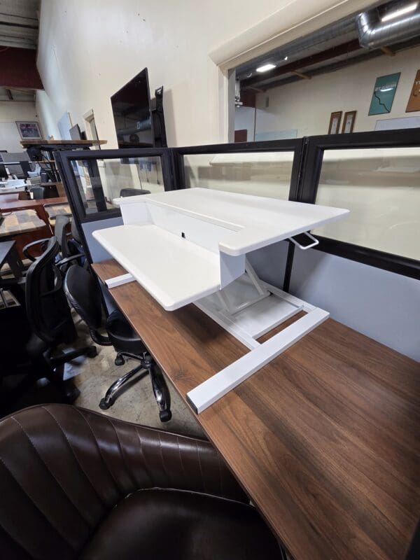 Used Sit Stand Desk Topper - White OR Black Available - Image 7