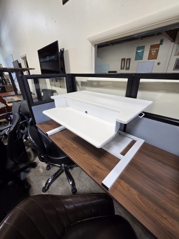 Used Sit Stand Desk Topper - White OR Black Available - Image 5