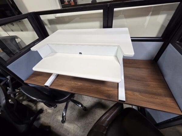 Used Sit Stand Desk Topper - White OR Black Available - Image 3