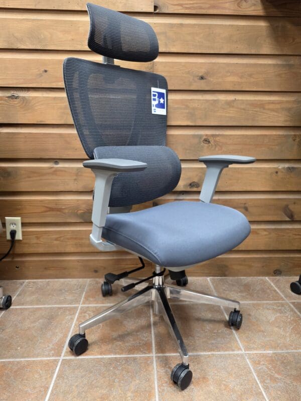 Echo - Ergonomic Mesh Back, Fabric Seat, Office Chair with Adjustable Headrest, and Adjustable Seat. - Image 2
