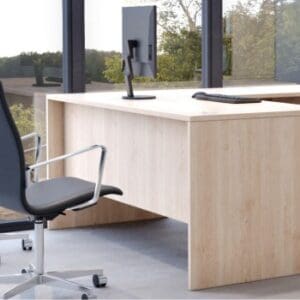 JAX 72"x72" L-Shaped Commercial Grade Single Hanging Pedestal Desk