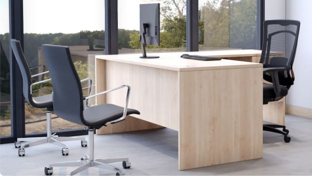 JAX 72"x72" Budget L-Shaped Single Hanging Pedestal Desk - Commercial Grade