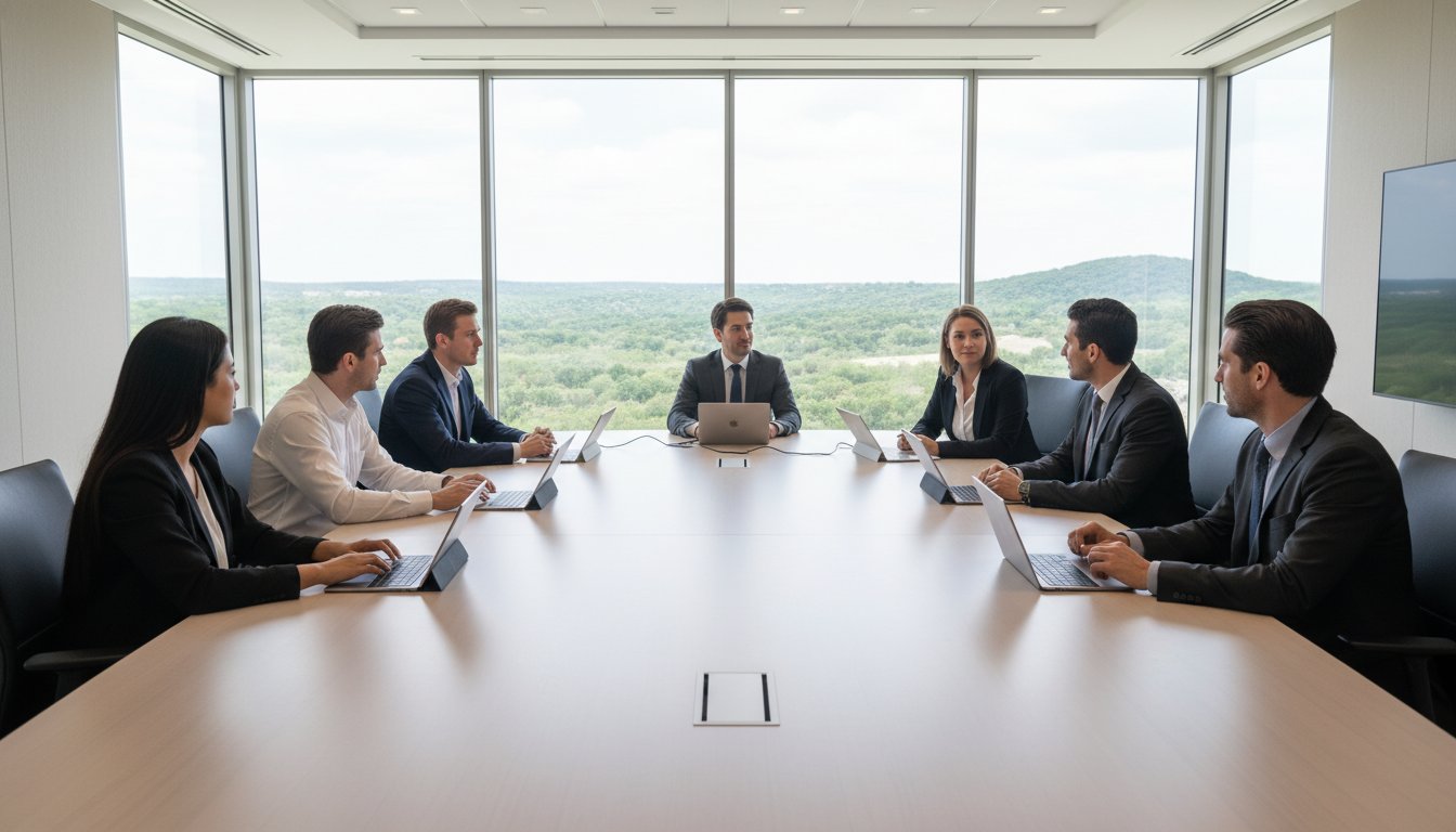 Used Conference Tables with Power Outlets: A Guide to High-ROI Meeting Space Integration – Hero Image Used Conference Tables with Power Outlets: A Guide to High-ROI Meeting Space Integration