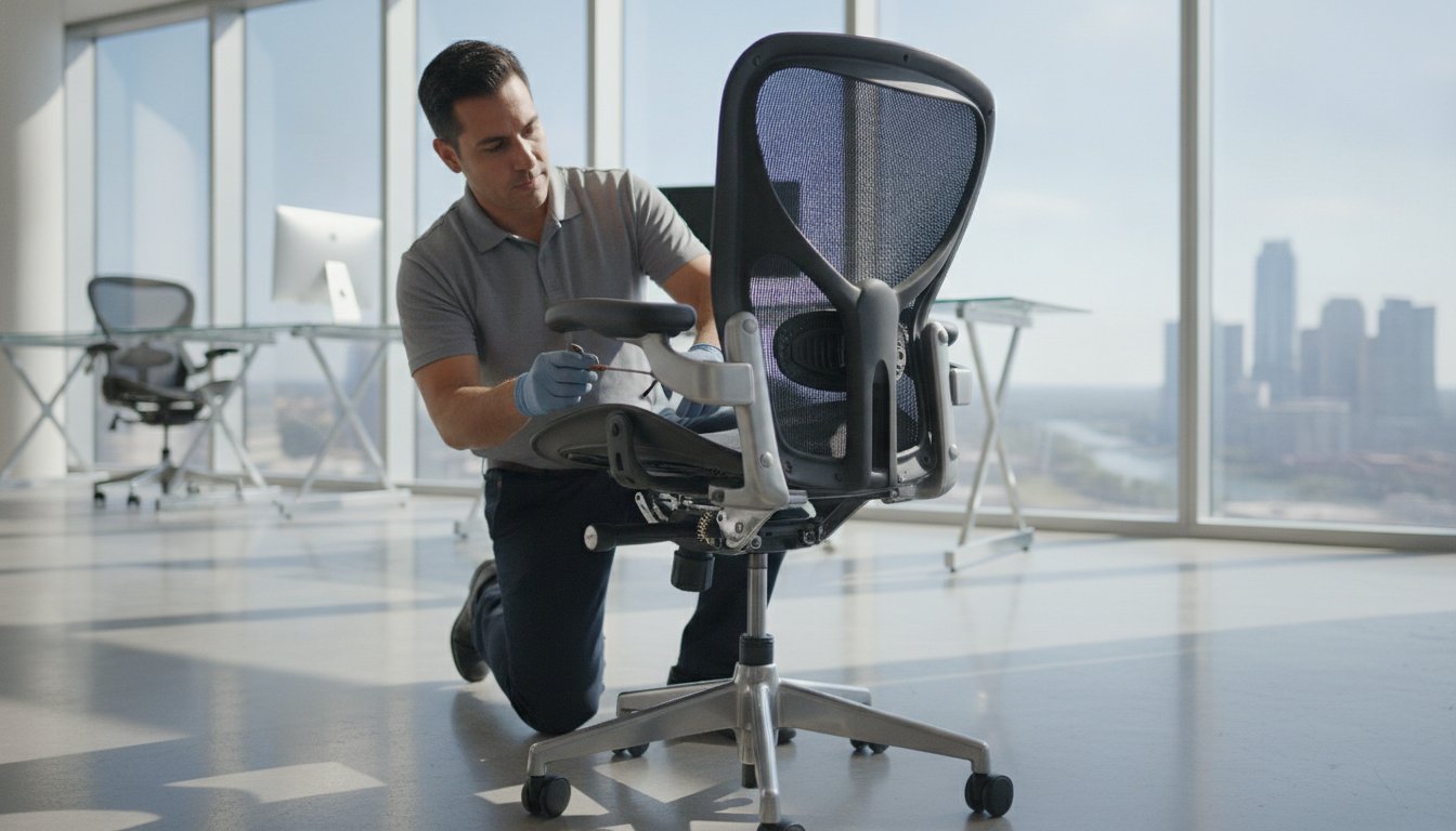 Herman Miller Aeron Maintenance: Maximizing ROI on Corporate Seating Assets – Hero Image Herman Miller Aeron Maintenance: Maximizing ROI on Corporate Seating Assets
