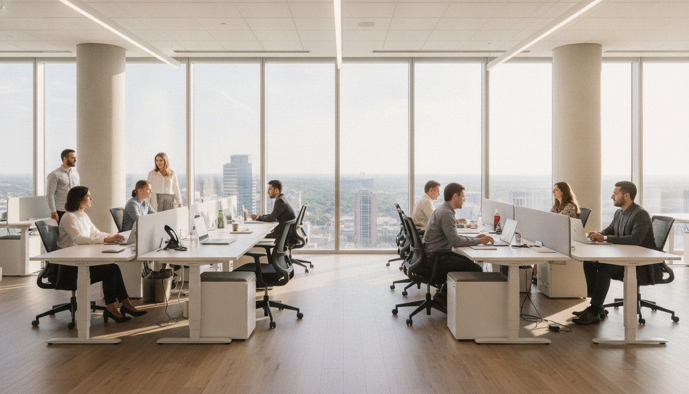 Used Varidesk vs. Uplift Desk: A 2026 Commercial ROI Comparison for Austin Offices – Hero Image Used Varidesk vs. Uplift Desk: A 2026 Commercial ROI Comparison for Austin Offices